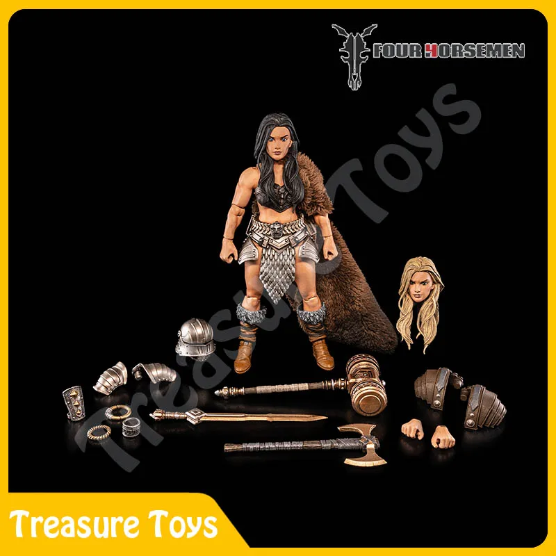 

Four Horsemen Studio Mythic Legions Legendary Warrior Female Barbarian 2026 Anime Action Figure Figurine Model Toys Gifts