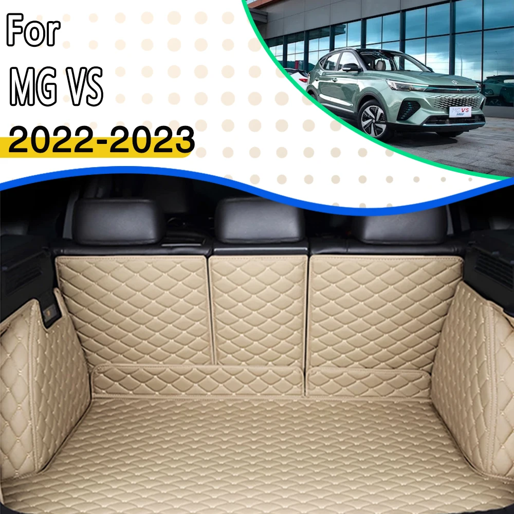 

Leather Car Trunk Mats For MG MG VS HEV 2022~2023 Hybrid Electric Version Waterproof Carpets Car Rear Trunk Mats Car Accessories