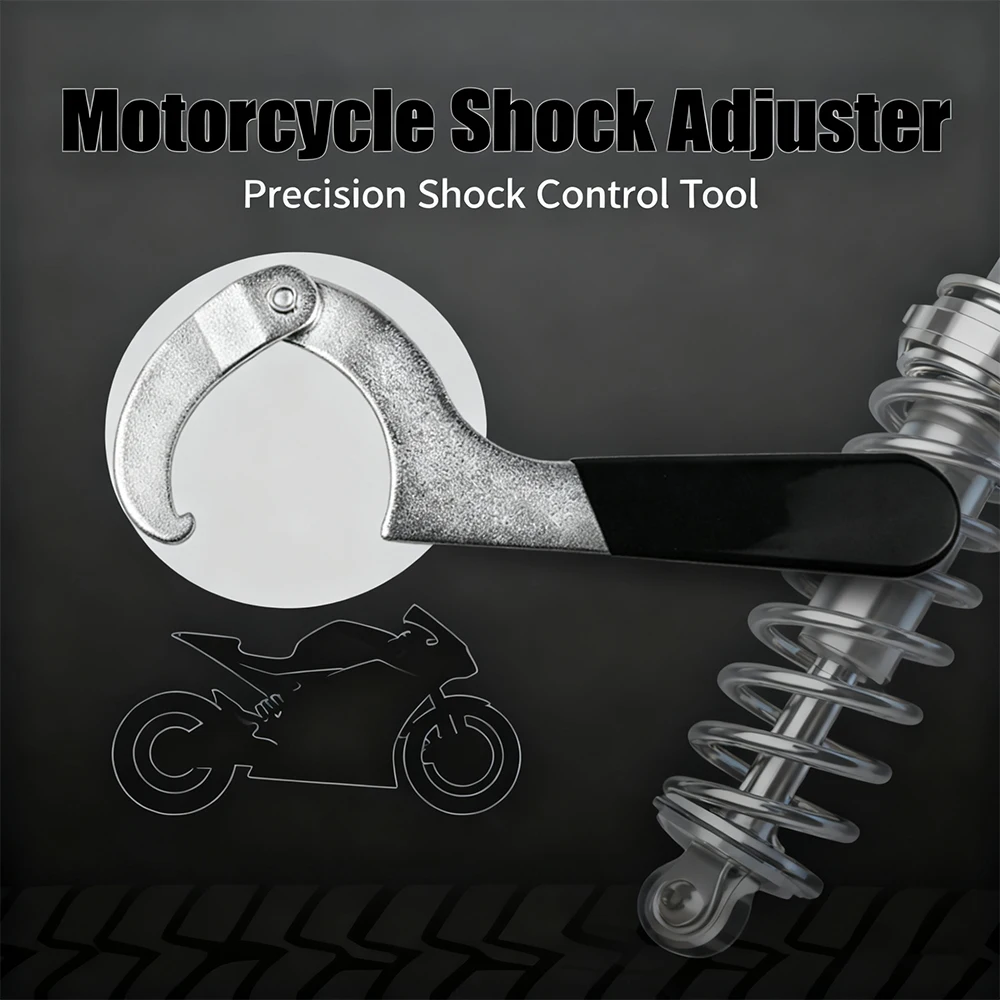 

1 шт. мотоциклетный гаечный ключ от 2 до 4 3/4 дюйма, регулируемый ударный ключ, стальной инструмент, пружинный универсальный для Harley, Yamaha, Honda