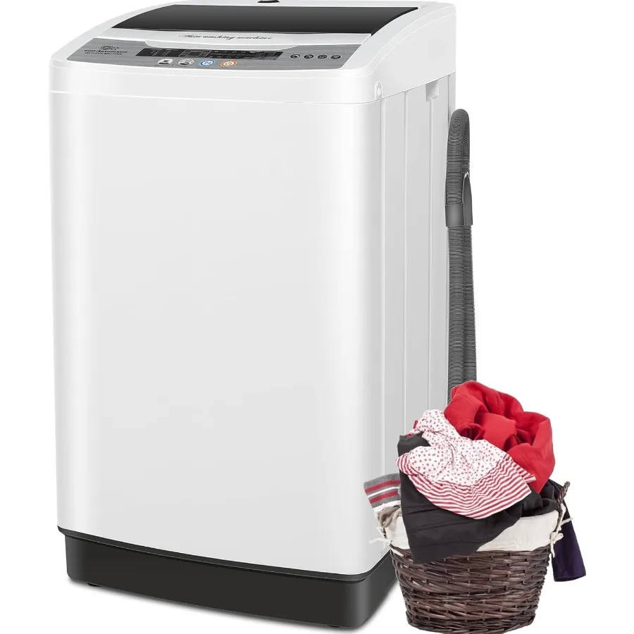 غسالة محمولة مدمجة 20 رطل مع مضخة تصريف للمنازل في الشقة RV 2.8 قدم مكعب سعة 10 برامج غسيل 8 مياه