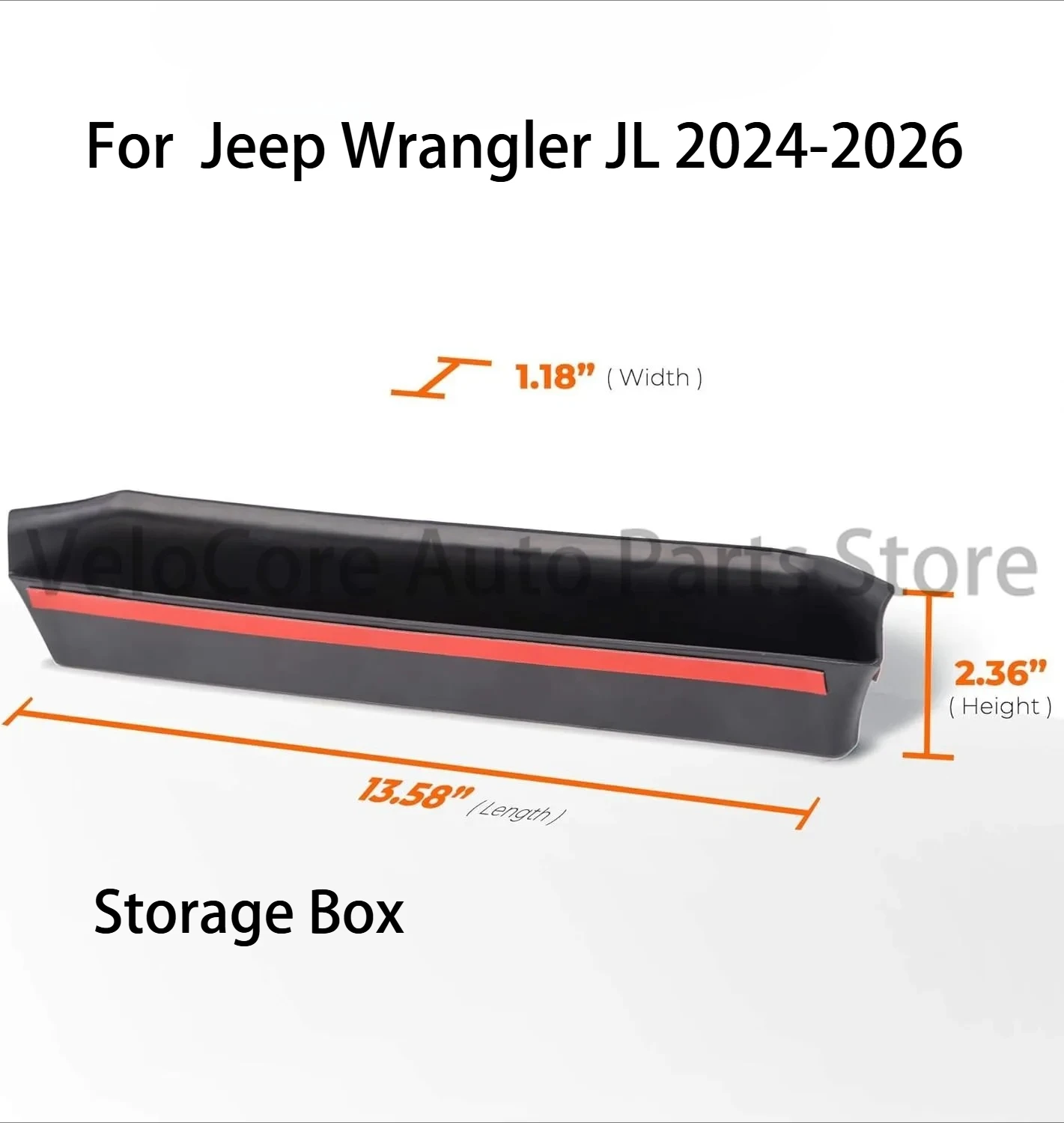 Premium Durable Grab Bar Storage Box for Jeep Wrangler JL 2024-2026 - Anti-Slip Material, Easy Access