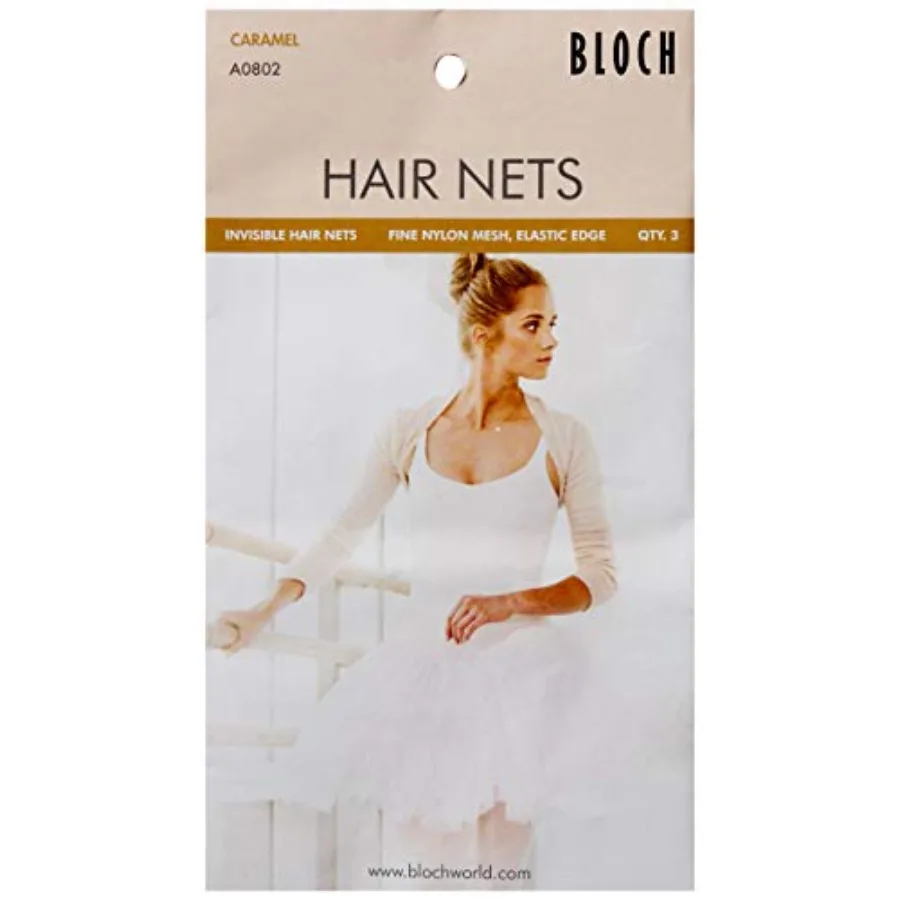 

Dance Hair Nets - 3 Pack Accessory, Caramel, one