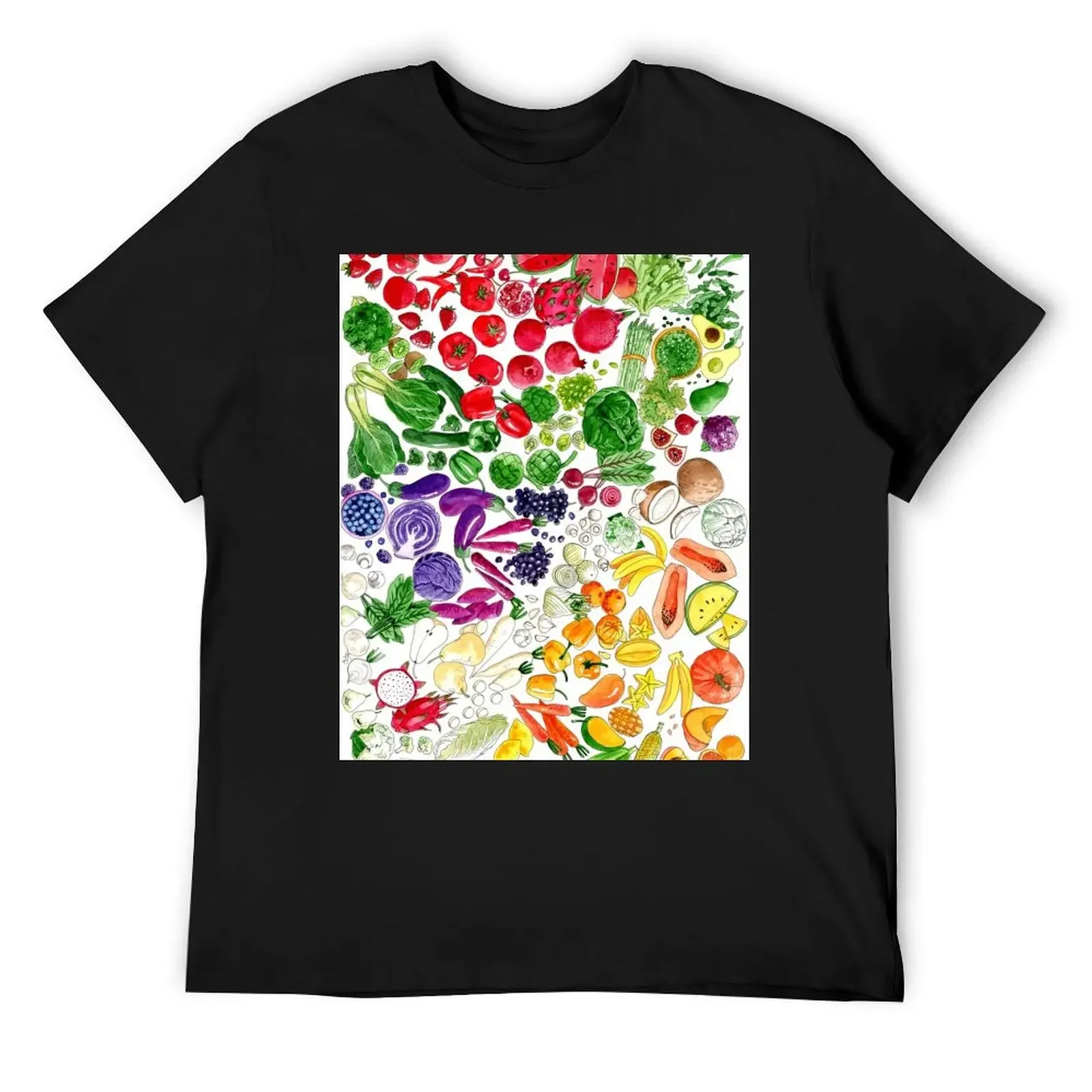 

Футболка Eating The Rainbow, большие размеры, винтажная футболка с рисунком, винтажная одежда, забавные футболки для мужчин