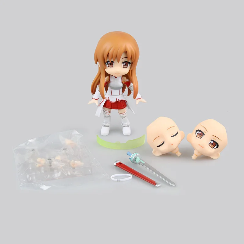 Cu-poche Chibi Asuna 017 SAO Figur mit austauschbaren Gesichtern, verpacktes Sammlerstück