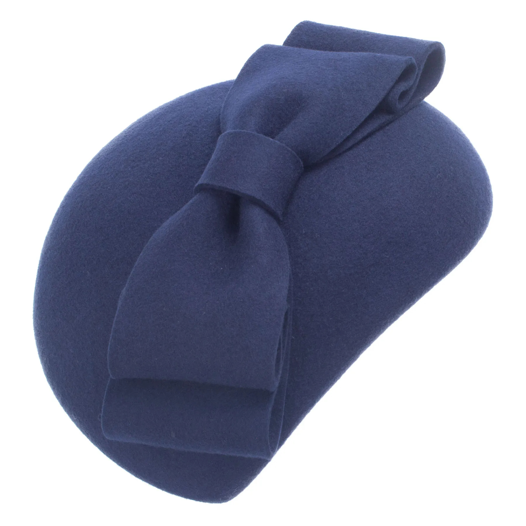 Lawliet Teardrop Womens 1940s Vintage Look Wool Felt Fascinator Pillbox Hat Bow Detail Tam Beret Casque Cocktail Hat A625