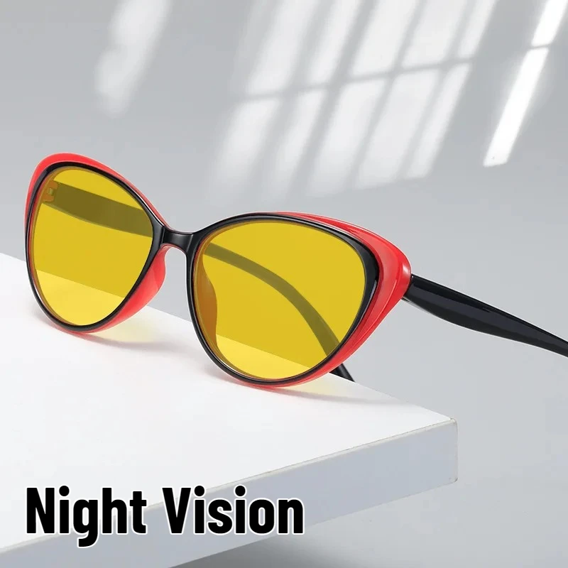 

Unisex Retro Cat-eye Blue Light Blocking Glasses Men Women New High-definition Night Vision Glasses Fashion Trend UV400 Glasses