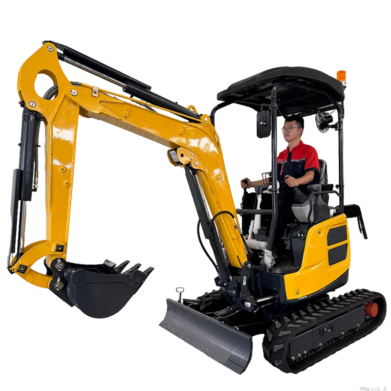 Mini Bucket Crawler Excavator Digging 1.8 ton Hydraulic Small Micro Digger Machine 1.5ton 2 ton Mini bagger