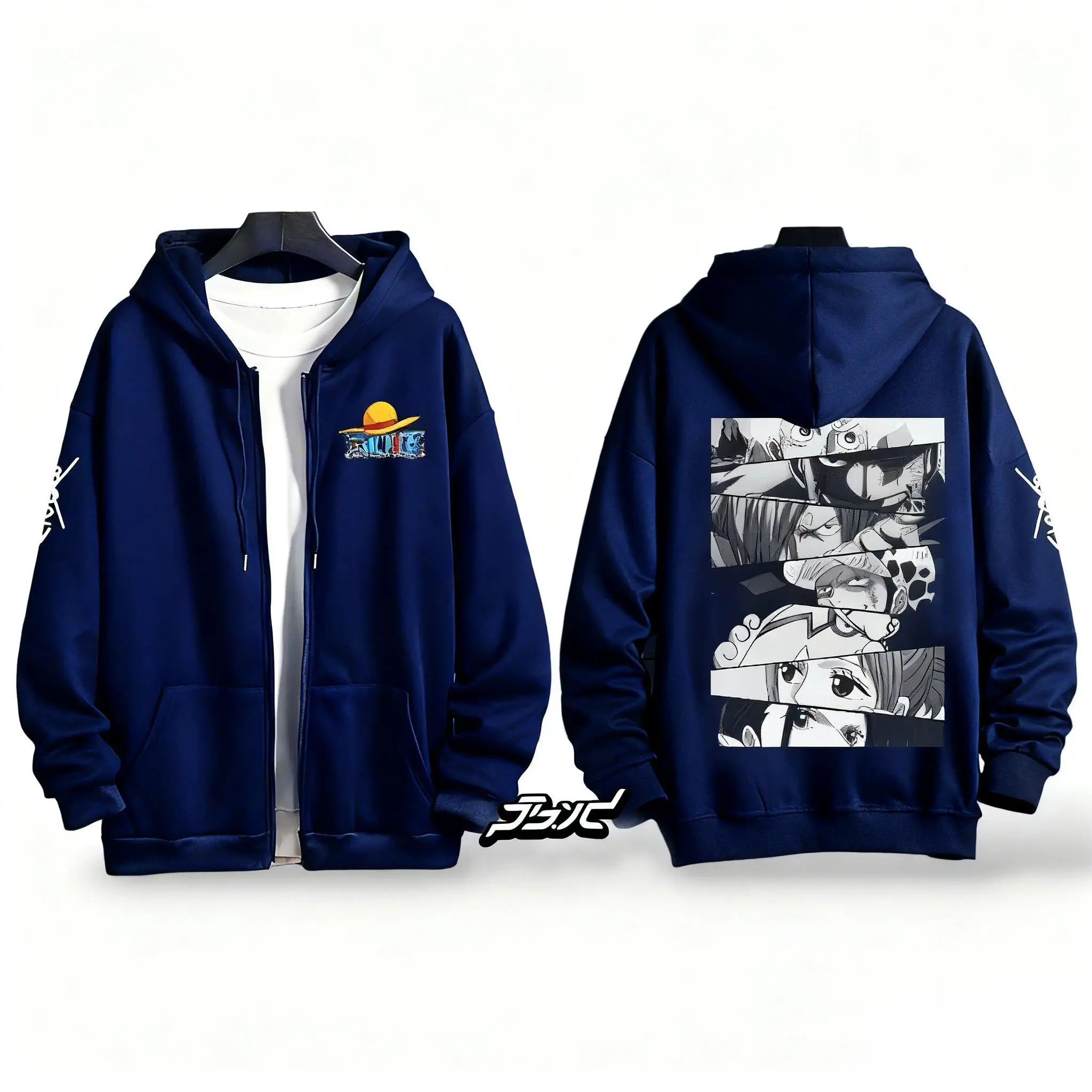 

Цельный Луффи аниме толстовка с капюшоном для мужчин и женщин куртка на молнии повседневный пуловер большого размера уличная толстовка осень-зима мода