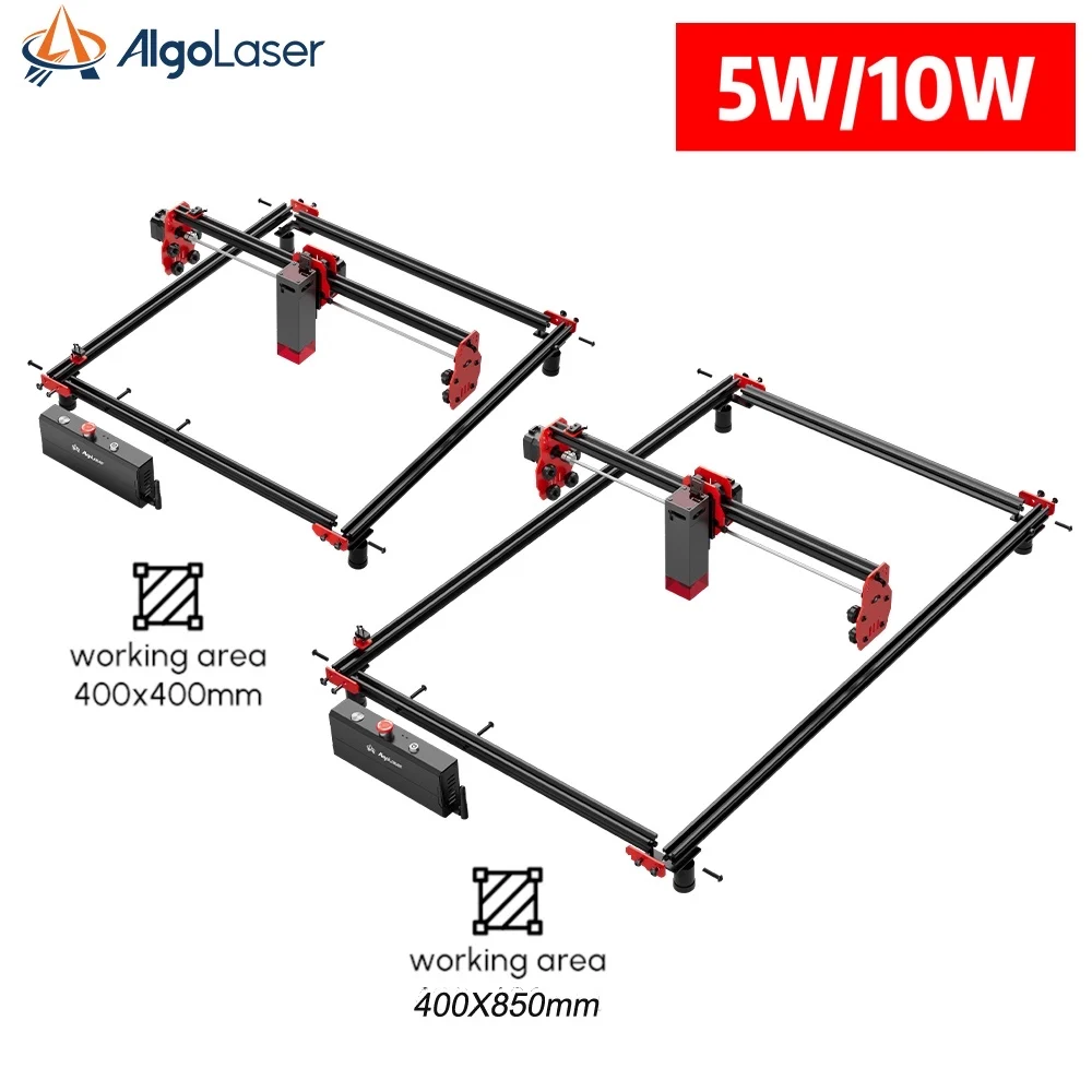 40X40CM/40X85CM Laser Engraver Cutter Large Frame Wood Cutting Engraving Machine 5W 10W Optical Power Output Woodworking Tool