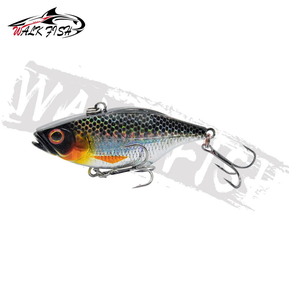 WALK FISH 1PCS Vibration 60mm 11g Long Casting Sinking Fishing Lure VIB Winter Fishing Lipless Hard Bait For Pike Bass