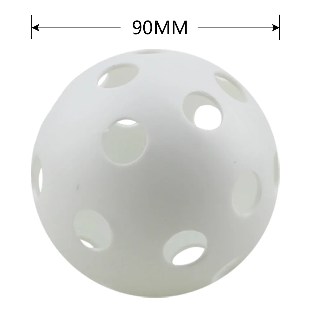 10 PCS 90mm Practicing Baseball 26 Hole Plastic Ball Kids Adults PE Wear-resistant Durable Lightweight Indoor Outdoor Baseball