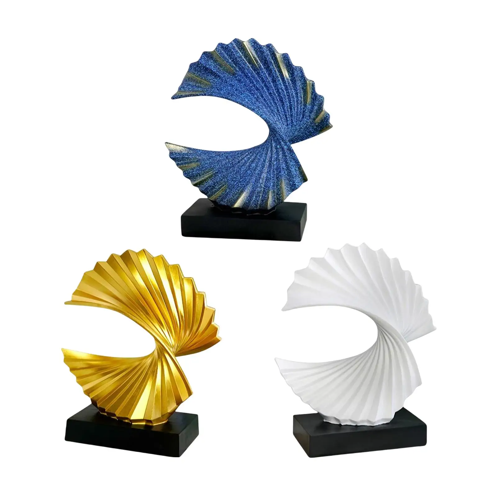 Home Ornament Fan Resin Sculpture Gift for Outdoor Living Room Decor