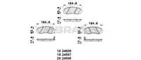 For AB0352 ON brake pad H 1 08 / CARNIVAL 06 12