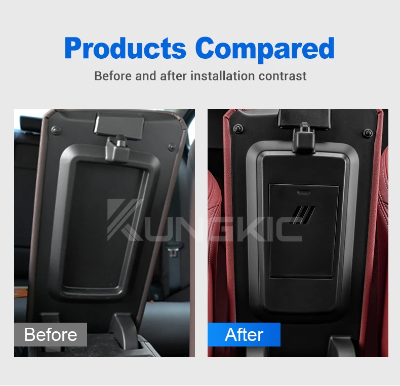 Auto-Konsolen-Armlehnenbox für BMW 3er 4er Serie G20 G42 I4 G22 G23 G26 G80 G82 – Versteckte Tasten- und Karten-Aufbewahrungsbox Zubehör – Detail 2