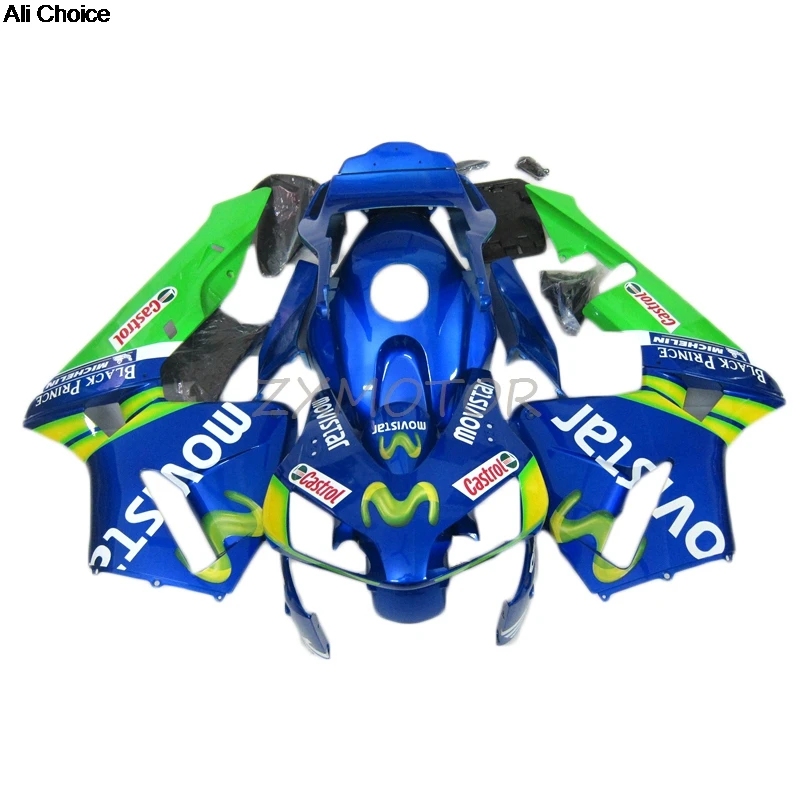 For CBR600RR F5 2003 2004 Full Body Kit Honda cbr 600rr f5 03 Blue Green Fairing CBR 600 RR 04 Bodywork fairings 12