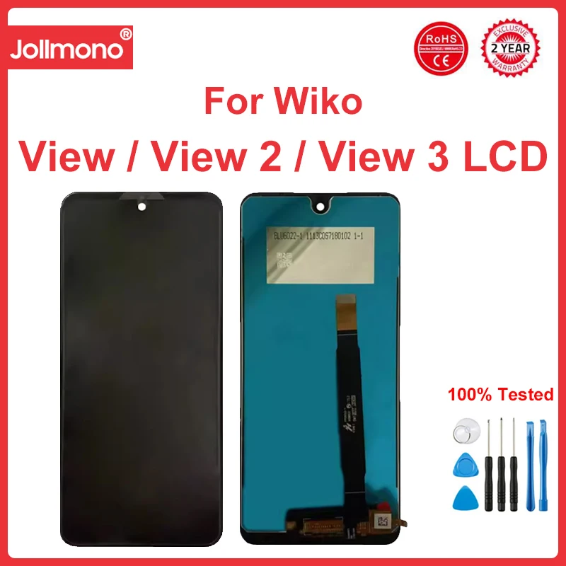 For Wiko View / View 2 W_C800/ View 3 Pro / View 4 LiteLCD Display+Touch Screen Digitizer Assembly For Wiko View 3 View 5 Plus