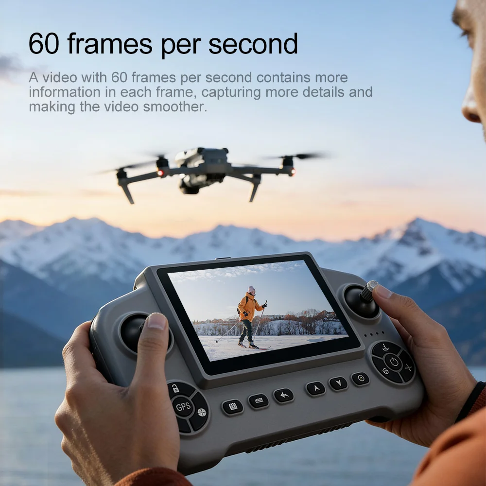 Image 3: Drone GPS Lenovo V918 MAX 360 °   Drone RC Quadricoptère Professionnel 8K HD avec Évitement d'Obstacles par Laser, Caméra WIFI et Moteur Brushless – Cadeau Idéal