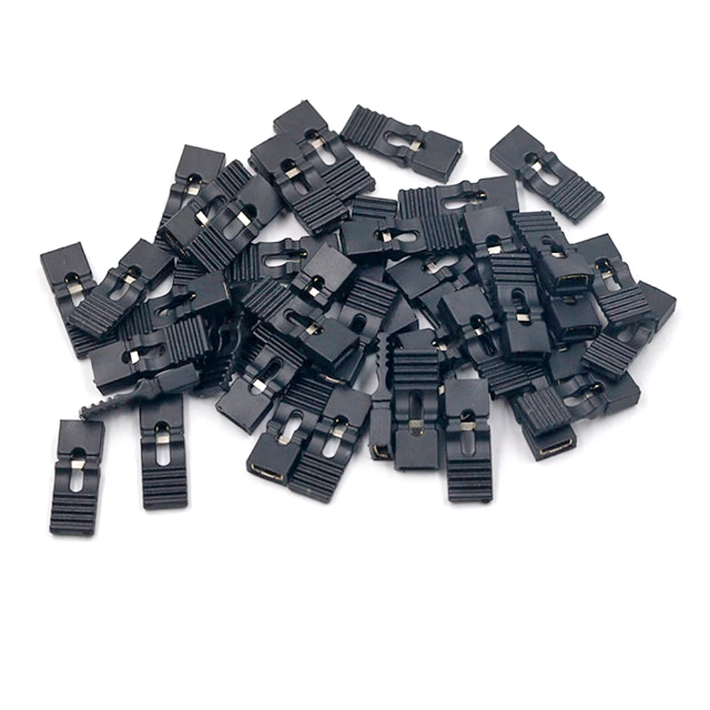 100Pcs 2.54 long handle jumper cap with handle short cap white yellow black red green blue
