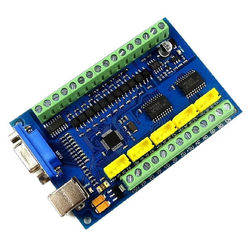 Upgrade CNC MACH3 USB 5 Axis 100KHz USBCNC Smooth Stepper Motion Controller card breakout board  for CNC Engraving 12-24V