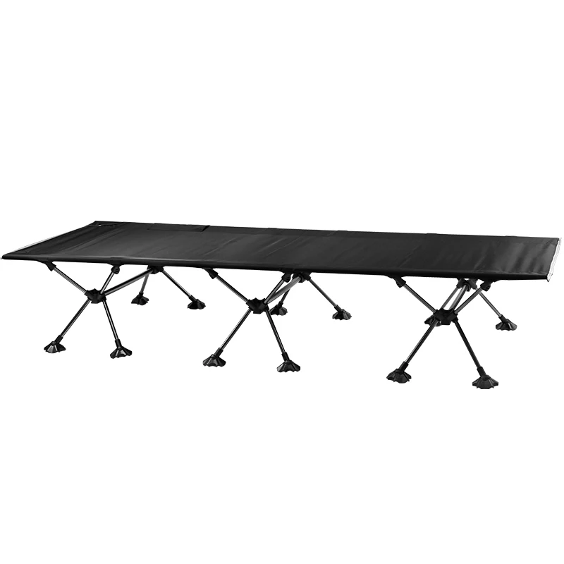 

Сверхлегкая одинарная алюминиевая складная походная кроватка, современный дизайн, кровать для пикника для кемпинга на открытом воздухе