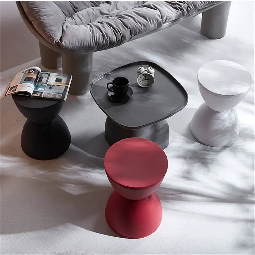 Thickened Plastics Stool  Small Round Stool Hourglass Stool Living Room Entry Shpe Changing Stools