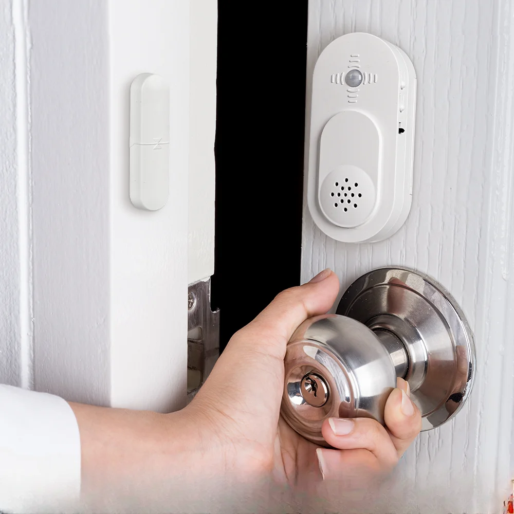 Door Magnetism PIR Motion Sensor Activated Voice Speaker Content Door Magnet Reminder for Forgetful People Window Door Sensor