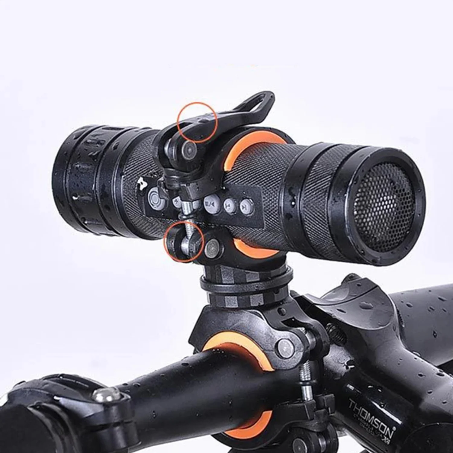 Bicycle Light Bracket Bike Lamp Holder  Torch Headlight  Stand Quick Release Mount  Degree Rotatable