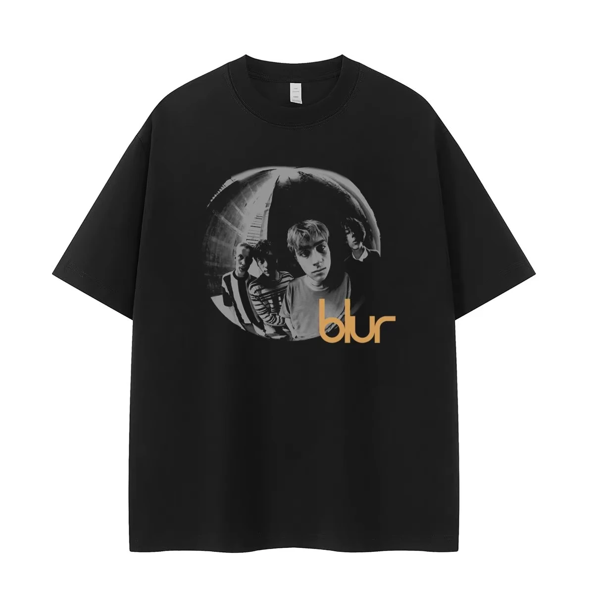 

The BLUR BLUR Band Vintage American Street Like Rock Loose Cotton Round Collar Men's and Women's Short Sleeve T-shirt