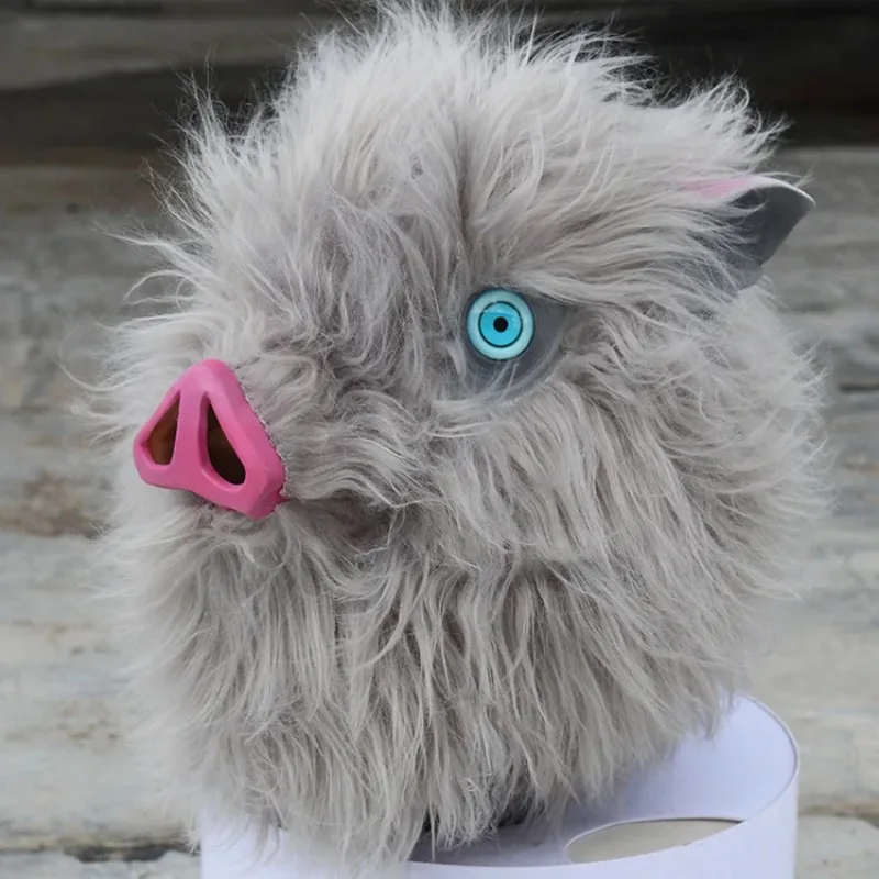 

Japanese Manga Hirainosuke Pig Face Mask Ghost Slaying Blade Mask Halloween Monster Cosplay Masks Anime Play Props Pig Head Mask