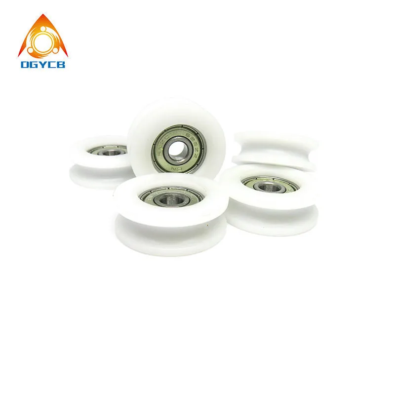 

2pc U Groove POM Coated Bearing Roller 6x30x10 BSU62630-10 Plastic Bearing Furniture Wheel Slot Wheel Rail Wheel Pulley 6*30*10