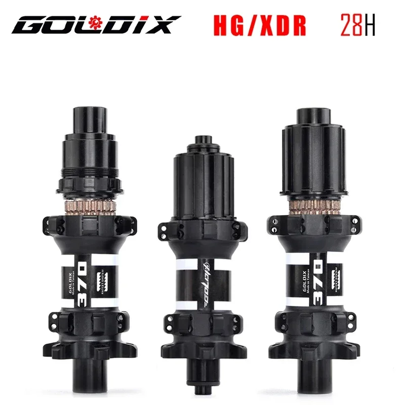 

GOLDIX GDR370 Bicycle ROAD Hub Sealed Bearing 6-bolt Disc Brake Straight Pull 28 Holes Ratchet 36T BOOST ROAD Hub for DT/Shimano