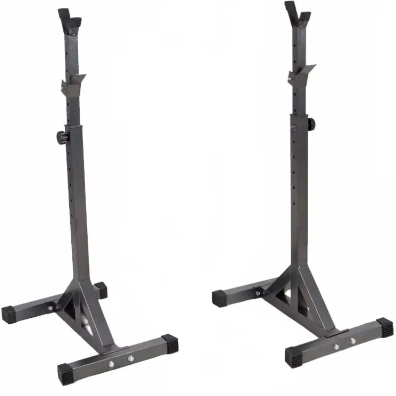 Fitness Folding Metal Unisex Squat Stand Adjustable Commercial Weight Lifting Dumbbell Split Squat Rack for Gym