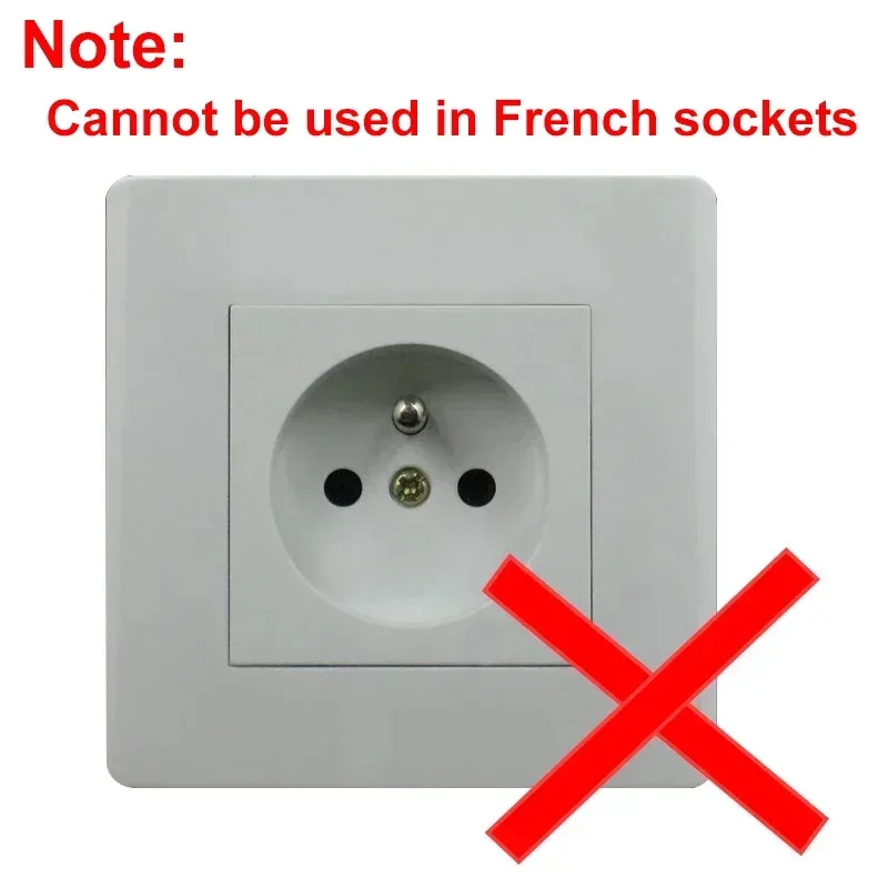 Germany Schuko Rewireable Power Plug With on-off Swtich Korea EU Euro European Replacement Wire Plug Receptacle Connector