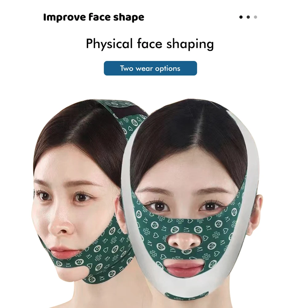 Fresh Breathable V Face Slim Bandage Lift Up Mask Chin Cheek Slimming Belt women Gift Sleep Massage Mask