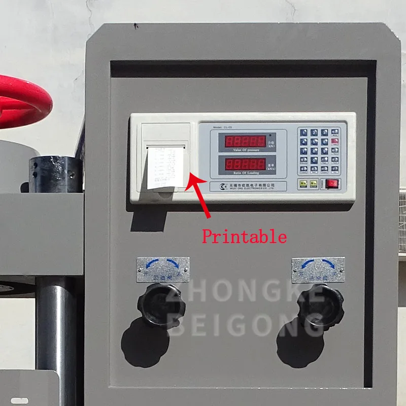 3000KN Digital Manual Screw Compression Testing Machine, Concrete Compression Testing Machine Operation