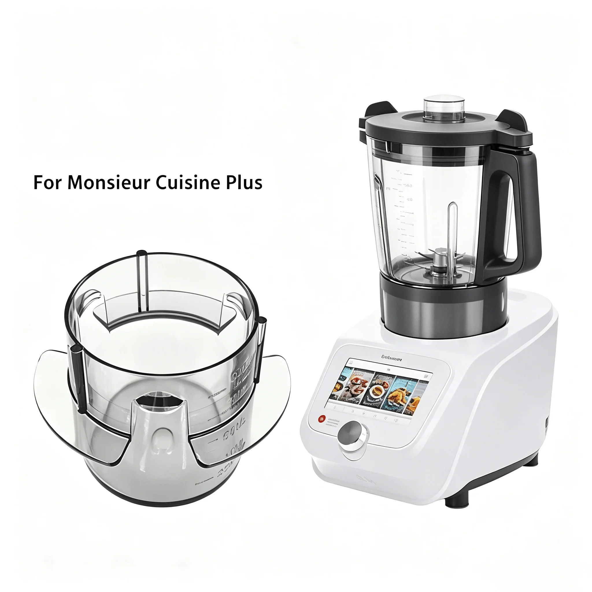 Tapa dosificadora de 100 ml para taza medidora, compatible con Monsieur Cuisine Connect Smart Edition, tapa precisa para líquidos y polvos