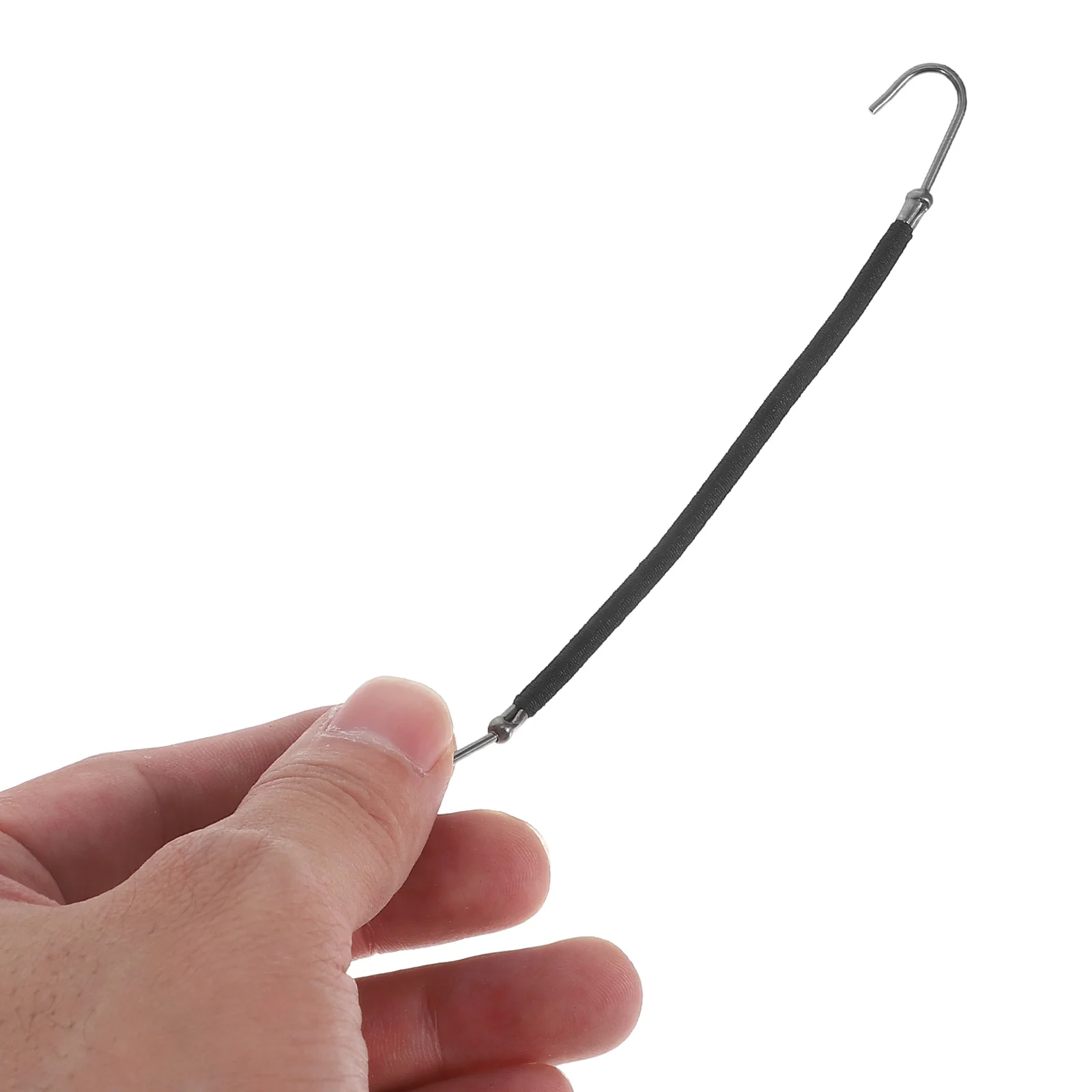 

20 Pcs Ponytail Hooks Thick Hair Elastic Ponytail Holder Hooks Bungee Bands Women Black Hair Tools Styling Accessories