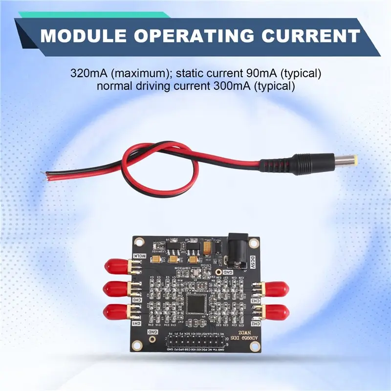 AD9959 Module Digital Frequency Synthesizer DDS 4-Channel Independen Adjustable Signal Source