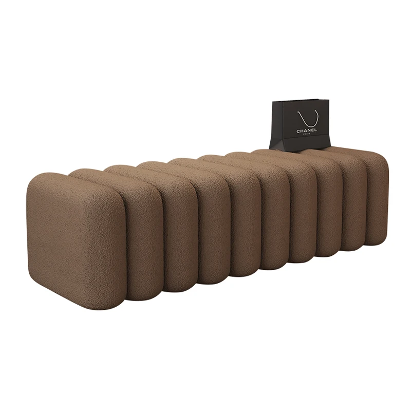 

Entrance Home Living Room Sofa Bench Stool Clothing Store Fitting Room Soft Bag Stool Entry Entrance Wear Shoes