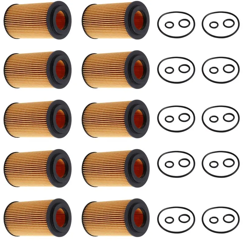 

A20K-10Pcs Oil Filter A6511800109 For Mercedes Benz C Class W204 C204 2011 2012 2013 2014 C220 C250 CDI AT OM651