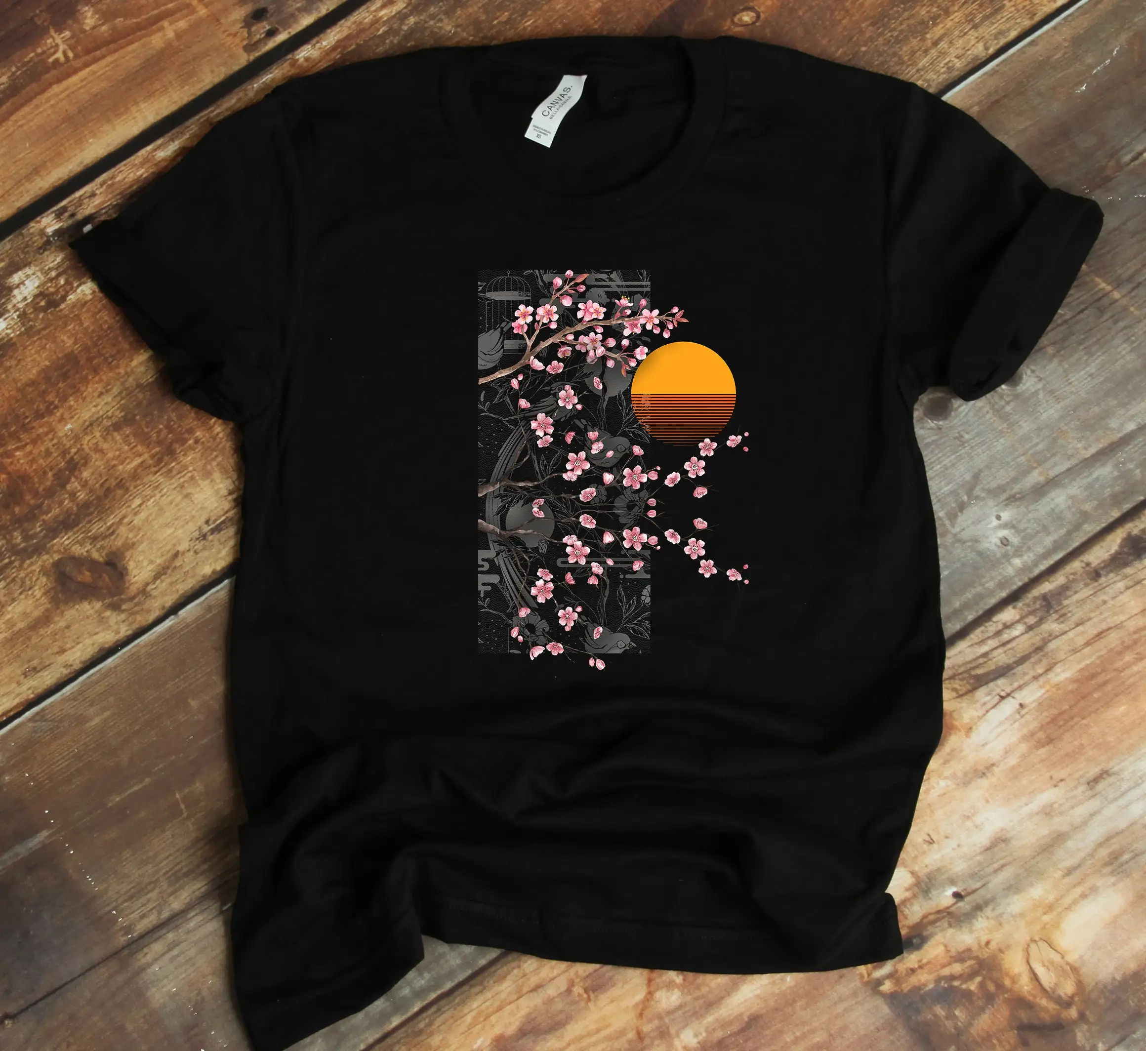 Sakura T Shirt Cherry Blossom Japanese Flower Spring Hanami