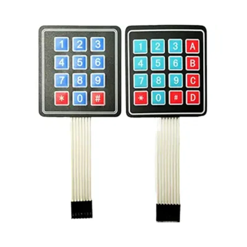 لوحة مفاتيح مصفوفة غشائية 3x4/4x4 - متوافقة مع Arduino وESP32 وESP8266 وRaspberry Pi