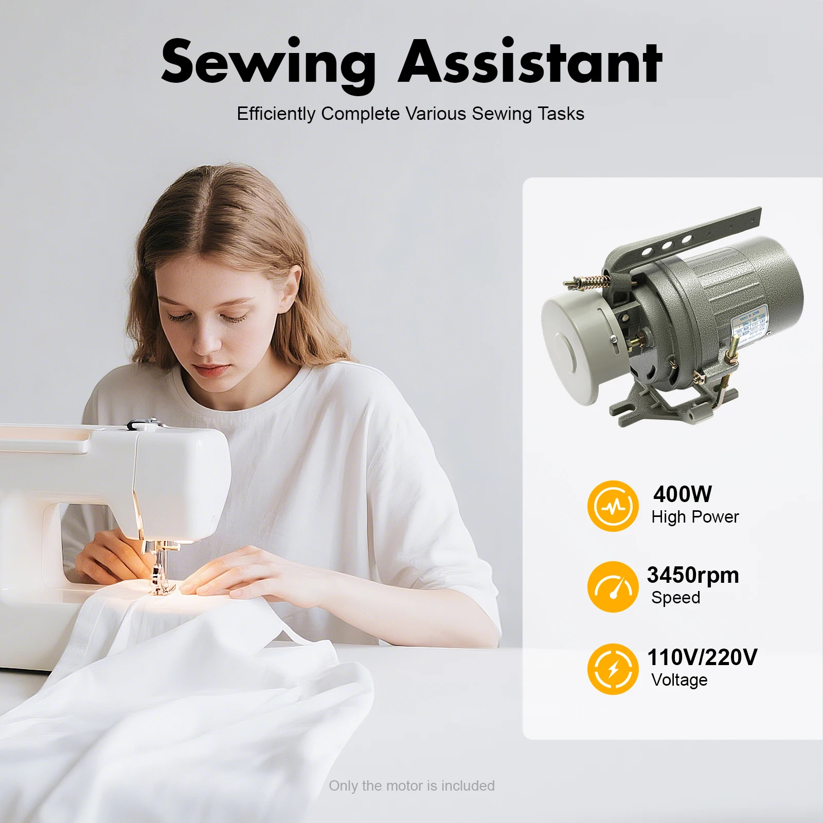 

400W Clutch Motor 110V/220V 3450rpm Electric Sewing Machine Motor for Industrial Sewing Machines
