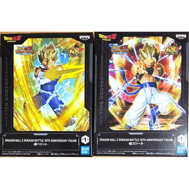 Figurka BANPRESTO DRAGON BALL Z DOKKAN BATTLE z okazji 10-lecia, Super Vegetto Super Goget, figurka akcji, model anime, zabawki - dostępna od ręki