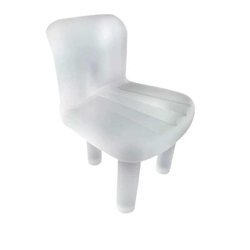 Customized Simple Acrylic Crystal Backrest Transparent Chair Three-Legged Children's Creative High-End