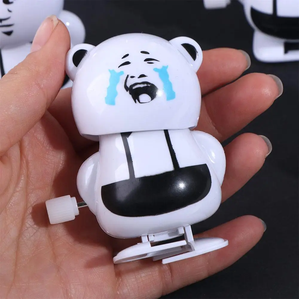 Creative Climbing Panda Head Clockwork Toy Interactive Shake head Anime Wind-up Toy Cute Dance Swing Walking Toy Kids Children