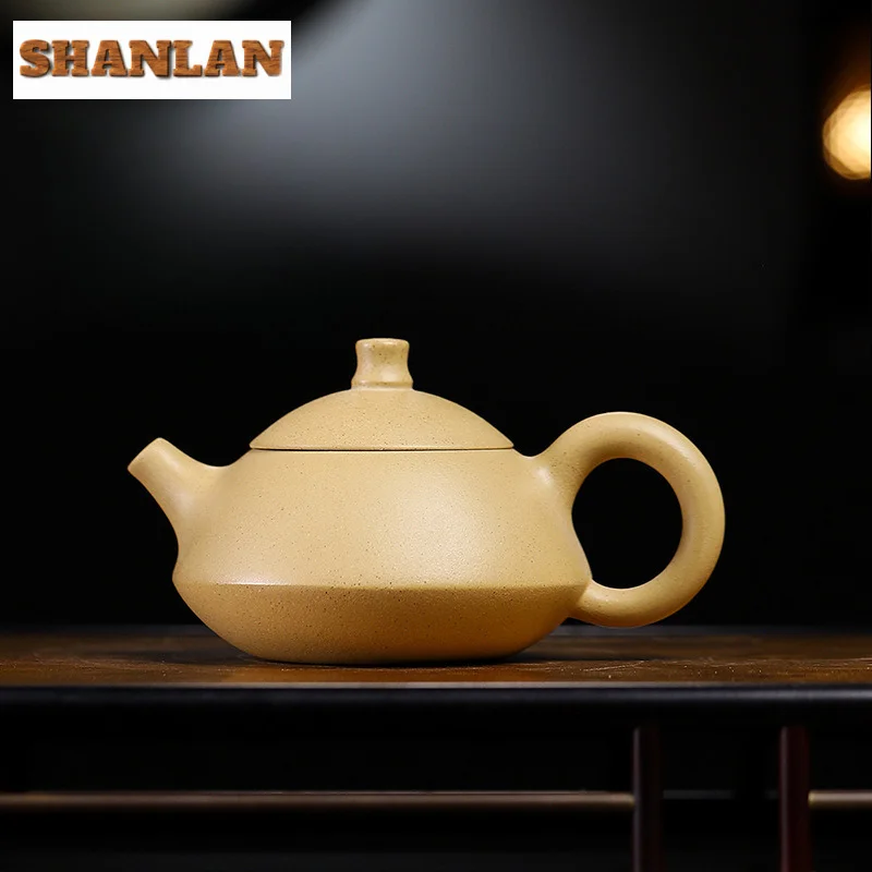 

110ML Luxury Yixing Purple Clay Teapots Handmade Pot Raw Ore Section Mud Tea Brewing Kettle with Infuser Zisha Tea Set Drinkware