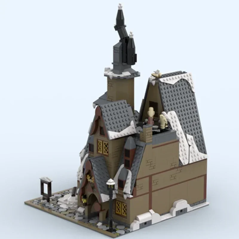 レンガ造りの建物のレンガ,MOC,防衛部門,モジュラー技術ブロック,クリスマスのおもちゃ,DIYギフトセット,組み立て