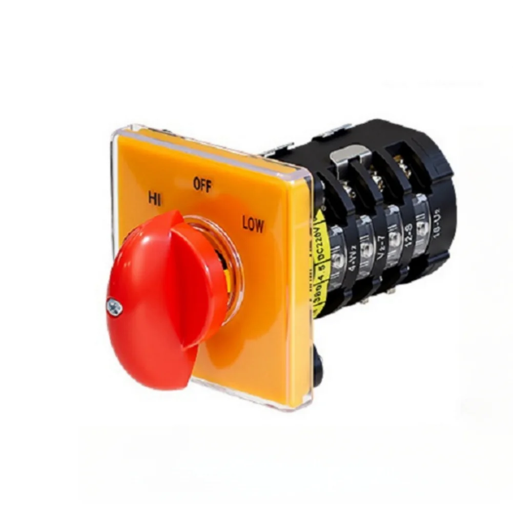 48x48 3Position 4Section Rotary Switch FOR HI-OFF-LOW Velocity Changeover Switch Standard Transfer Switch Rotary Switch