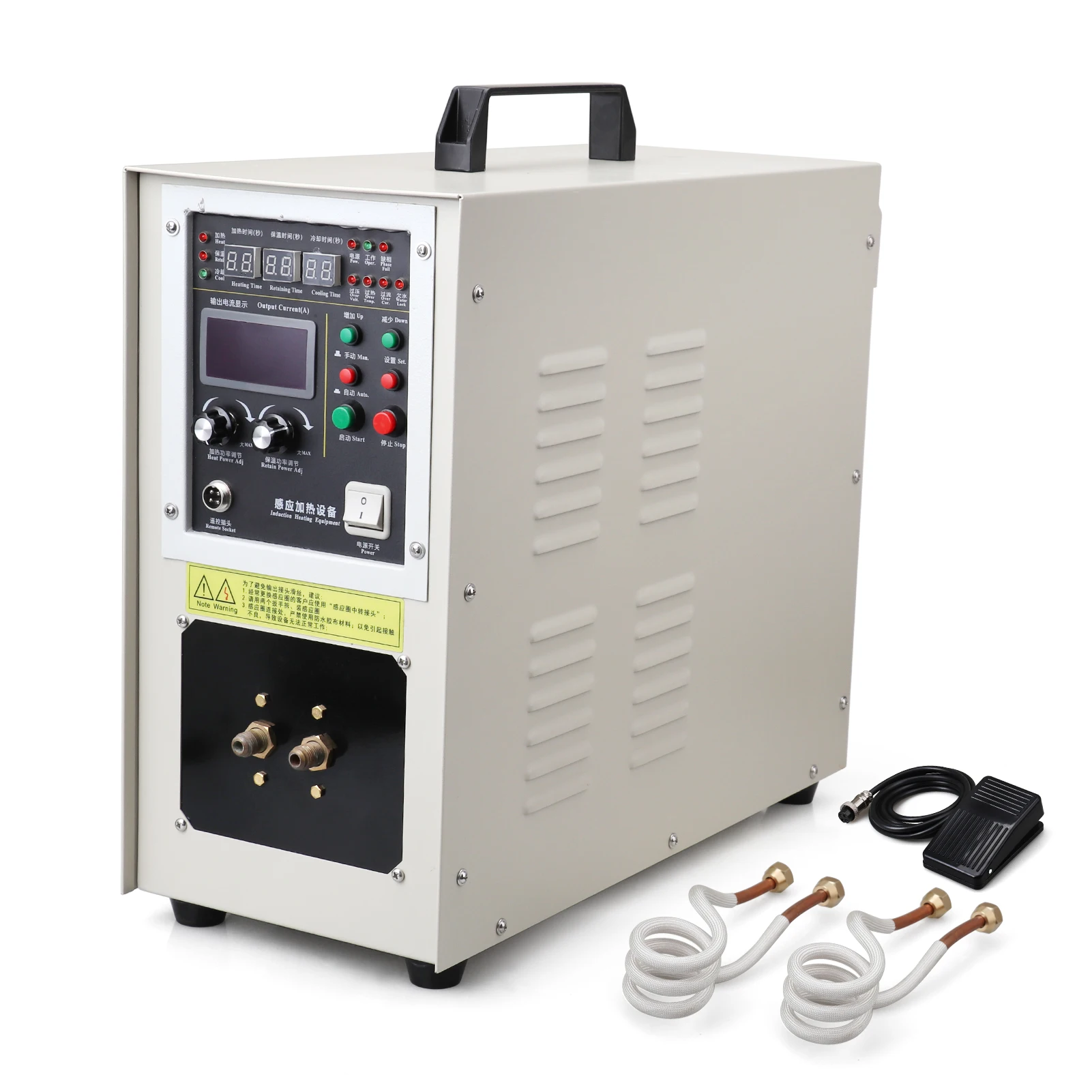 NEW 20 KW High Frequency Induction Heating hine Small High Frequency Welding Equipment Copper Tube Turning Tool Alloy Welding